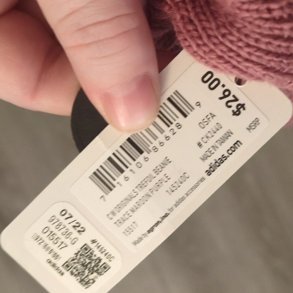 Adidas originals trefoil beanie trace maroon purple - Picture 3 of 5